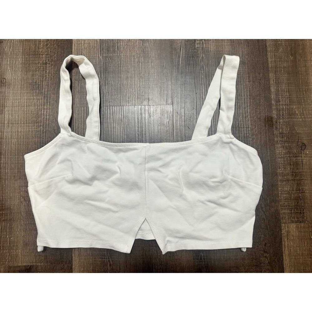 Blush Boutique Crème Cropped Bra Top Large